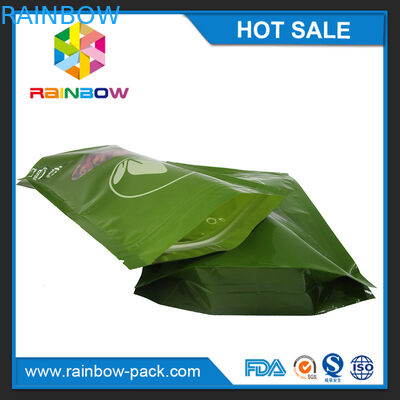 Os saquinhos de chá verdes que empacotam Mylar impresso levantam-se o saco Ziplock com janela clara