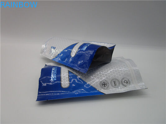 a proteína levanta-se o malote para o saco do fechamento do fecho de correr da folha de alumínio do pó da proteína 2lb