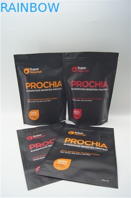 Matt imprimiu o saco de pó de alumínio da proteína do soro/folha de alumínio levanta-se malotes do zíper