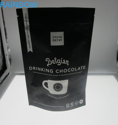 do malote matte feito sob encomenda da folha do café preto de uma impressão de 12 onças saco de empacotamento com válvula/zíper