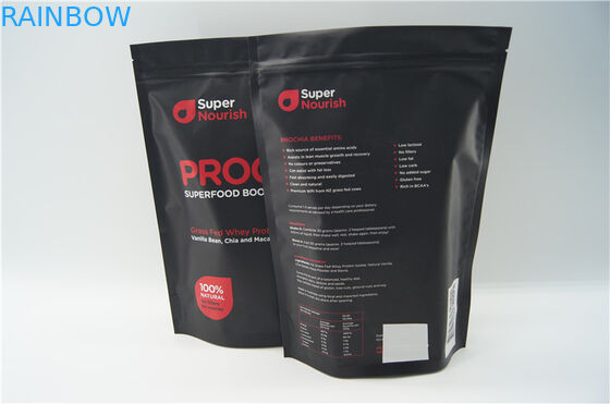 A nutrição de alta qualidade da folha de alumínio está o saco acima de empacotamento com zíper