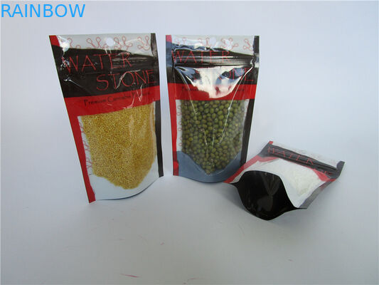 O costume imprimiu doces gomosos plásticos/saco de empacotamento de Jelly Bean com janela