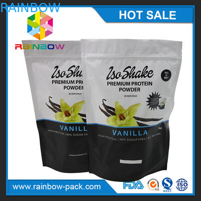 O produto comestível 1kg levanta-se o saco packaing do pó da proteína do soro com ziplock