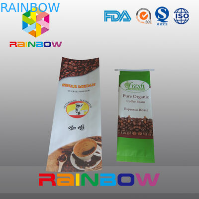 saco de empacotamento do café lateral branco do reforço 12oz com válvula/impressão feita sob encomenda