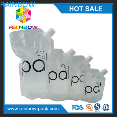 4oz/8oz/16oz transparentes levantam-se o malote do vinho com o bico livre de BPA