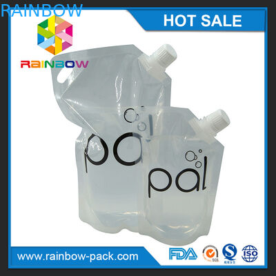 4oz/8oz/16oz transparentes levantam-se o malote do vinho com o bico livre de BPA