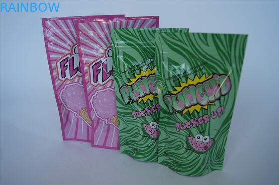 Os malotes plásticos das cores fortes da selagem 8 que empacotam/pacote do alimento levantam-se malotes