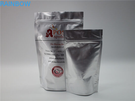 saco de papel de Brown Kraft do saco do empacotamento de alimento do zíper do OEM de 600g 1kg com janela/zíper