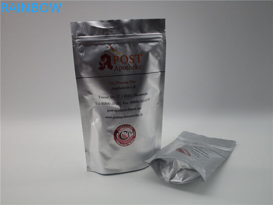 saco de papel de Brown Kraft do saco do empacotamento de alimento do zíper do OEM de 600g 1kg com janela/zíper