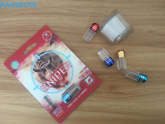 Comprimidos masculinos do realce do rinoceronte quente da venda que empacotam a caixa do cartão e de exposição com efeito 3D