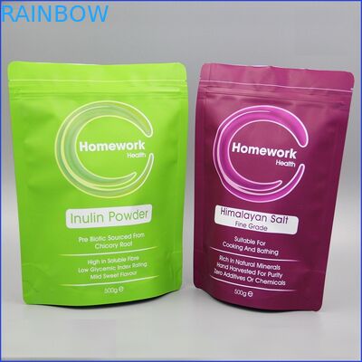 Malotes plásticos brancos matte de Doypack que empacotam o saco de café plástico superior do zíper com válvula