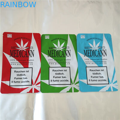 O caramelo de Cbd Thc semeia os sacos de plástico Sealable do calor, saquinho da folha de alumínio para Cbd gomoso