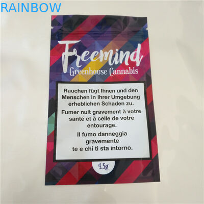 O caramelo de Cbd Thc semeia os sacos de plástico Sealable do calor, saquinho da folha de alumínio para Cbd gomoso