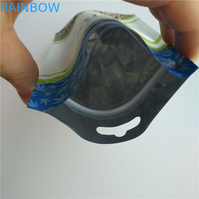 Sacos de empacotamento Resealable brancos matte das sementes de cânhamo, empacotamento do malote plástico