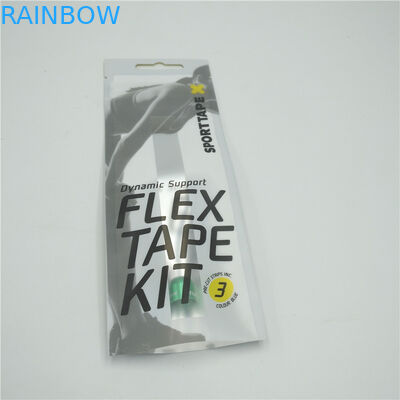 Malotes plásticos abertos inferiores de suspensão que empacotam, costume lateral do malote do selo três impresso