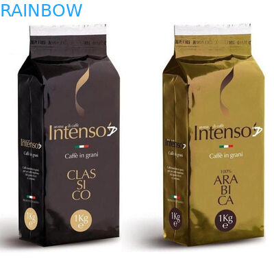 Sacos de café reusáveis do reforço do lado da folha de alumínio de produto comestível 500g com o laço da válvula e da lata