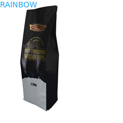 O costume imprimiu o bloco alinhado 500g 1kg da venda por atacado do saco de café do reforço folha lateral