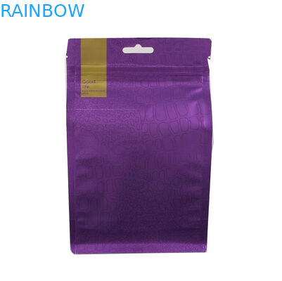 Saco de empacotamento do café liso por atacado da parte inferior do bloco do laço da lata da folha de alumínio com válvula 500g 1kg da desgaseificação