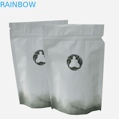 A impressão composta Sealable do logotipo do calor da fábrica de China está o malote acima personalizado 1kg 500g do saquinho de chá do café do alimento da folha com Zipp