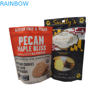 Levante-se os malotes plásticos do saco do zíper que empacotam para o biscoito das cookies dos pedaços de chocolate