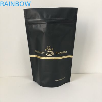 Malotes plásticos alinhados de folha de alumínio do logotipo do ouro da marca própria que empacotam o saco com válvula