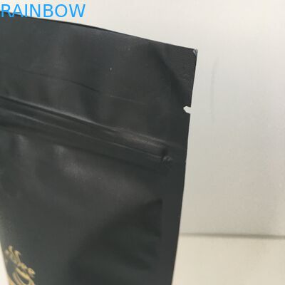 Malotes plásticos alinhados de folha de alumínio do logotipo do ouro da marca própria que empacotam o saco com válvula