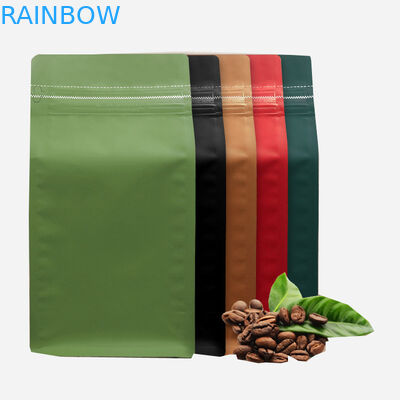 Aqueça composto Sealable levantam-se o saquinho de chá do café do alimento da folha com zíper 1kg 500g