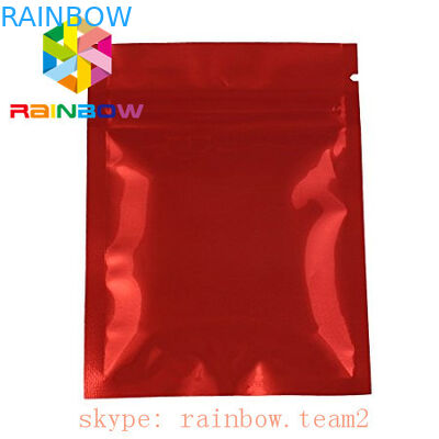 Os malotes ziplock dourados lisos da folha de alumínio de mylar para a folha de chá que empacota/mini lado 3 selaram o saquinho