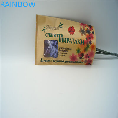 Parte dianteira clara saco de empacotamento personalizado do selo lateral do fechamento três do fecho de correr dos sacos de papel para porcas dos doces