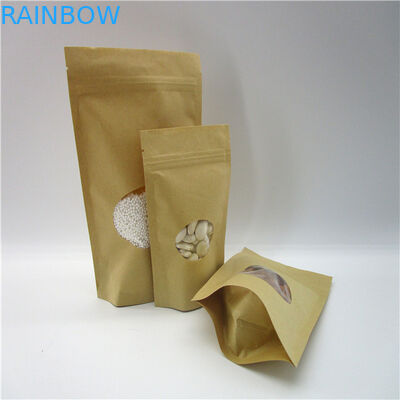 Sacos de papel personalizados dados forma ovais/malote de empacotamento do pó proteína do arroz