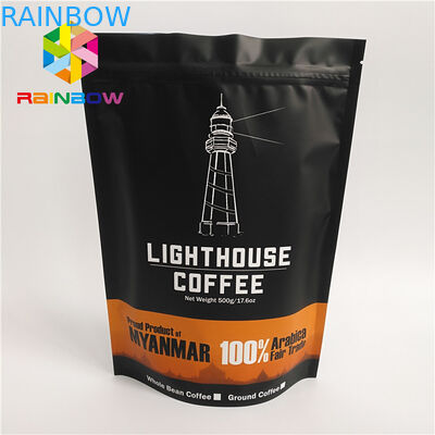 Ziplock Resealable levantam-se o saco dos malotes do café para o alimento, tamanho feito sob encomenda