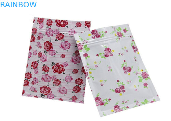 O lado do cristal três do ouro selou sacos de plástico para o olho/máscara facial, Eco amigável