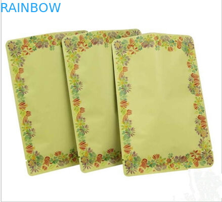 Saco de empacotamento selado da amostra cosmética do preto três lado feito sob encomenda para o creme