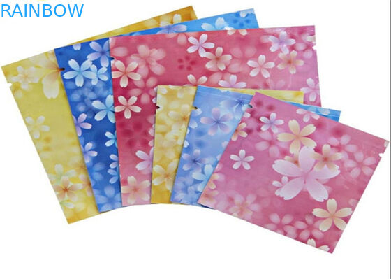 Saco cosmético selado três lados personalizado da cor cor-de-rosa que empacota para a máscara