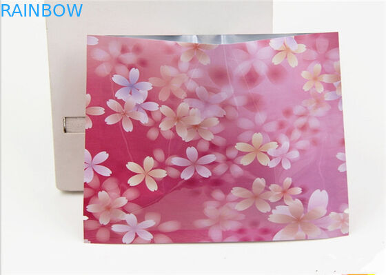 Saco cosmético selado três lados personalizado da cor cor-de-rosa que empacota para a máscara