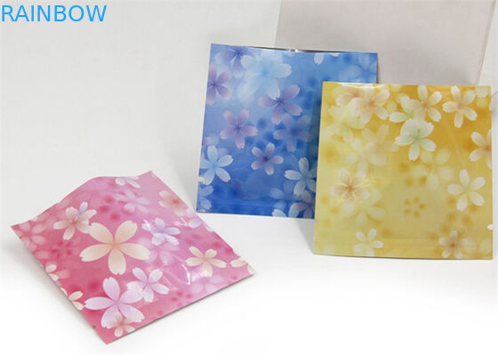 Saco cosmético selado três lados personalizado da cor cor-de-rosa que empacota para a máscara