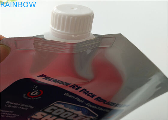 O alimento de mar do supermercado frutifica saco mais fresco isolado descartável do saco/gelo da folha de alumínio