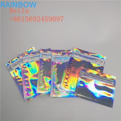 O malote lateral da folha do selo três que empacota, cosmético pequeno levanta-se sacos com zíper