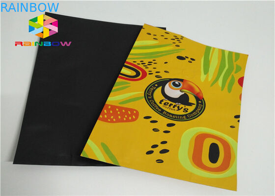 Saco de empacotamento impresso costume do reforço do lado do café do gotejamento para o café Roasted com o malote do pó do feijão de café do laço da válvula e da lata