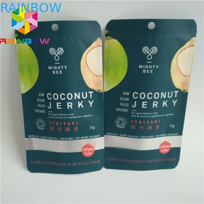 Produto comestível de empacotamento laminado folha do saco do petisco uma espessura de 100 - 150 mícrons