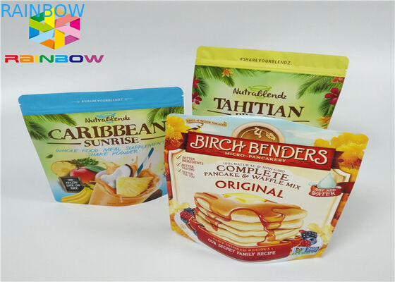 A embalagem do saco de pó da proteína do soro/pó puro da proteína do soro da folha de alumínio que empacota Pags/levanta-se sacos Ziplock