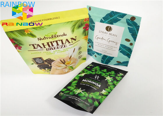 A embalagem do saco de pó da proteína do soro/pó puro da proteína do soro da folha de alumínio que empacota Pags/levanta-se sacos Ziplock