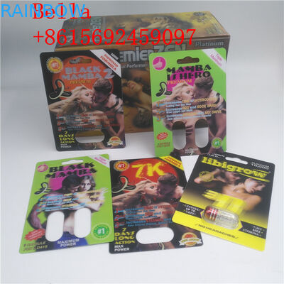 Empacotamento do cartão da bolha do comprimido do sexo de Hardsteel EXtacy