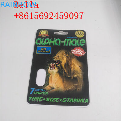 Bolha plástica material reciclada que empacota a forma personalizada com imprimir do efeito 3D