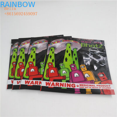 Malotes plásticos do tamanho pequeno que empacotam o produto comestível para erval/comprimidos