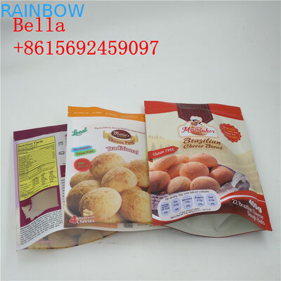 MODA PASSAGEIRA de empacotamento do GV dos sacos do petisco do fechamento do fecho de correr habilitado com parte inferior clara