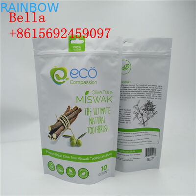 A folha de alumínio da cor da personalização ensaca o punho da parte superior do zíper para o empacotamento da cookie