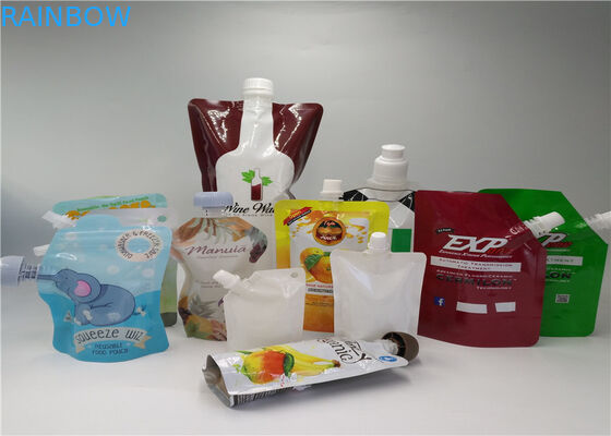 Saco líquido transparente do bico para a bebida/o empacotamento bebida da energia