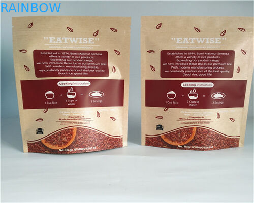 O espaço livre da parte anterior personalizou sacos de papel para o pó/doces/café