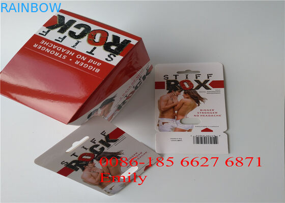 Cartão material de papel da bolha que empacota para todas as cápsulas do poder do pênis da natureza FX9000